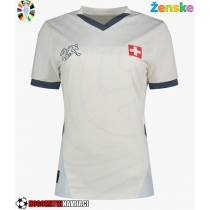 Ženske Nogometnih dresov Švica Gostujoči EP 2024 Kratki rokavi